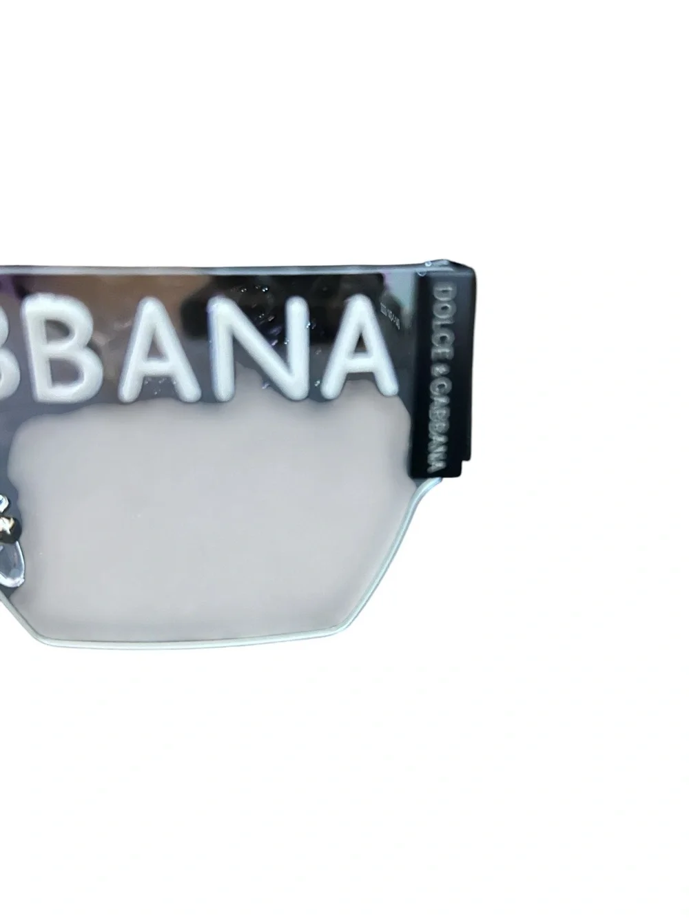 Black Shield Sunglasses with White Logo